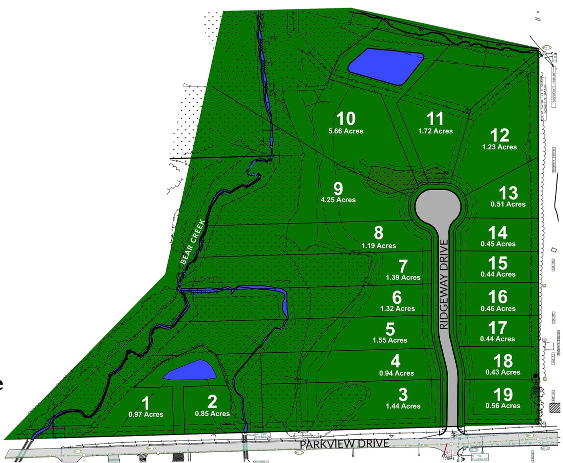 Encore Subdivision Map
