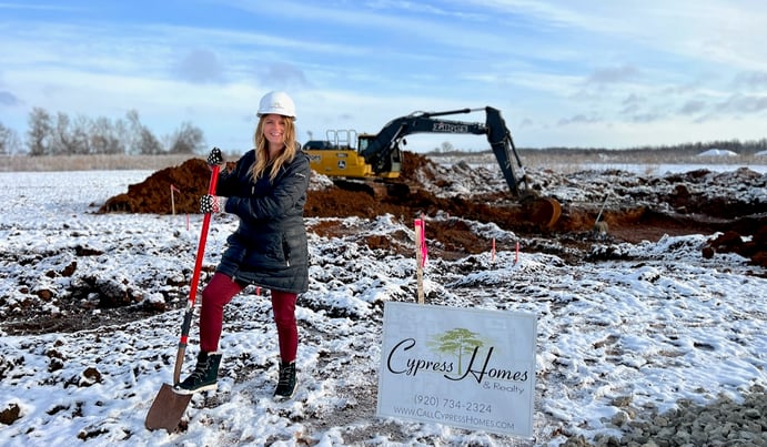 Shannon Meyer at Auburn Estate Subdvision Ground Breaking