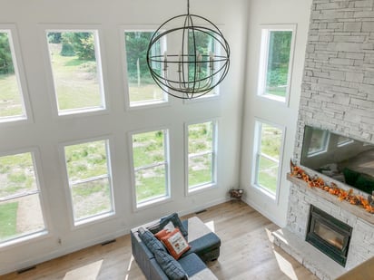 large two story great room modern farmhouse cypress homes