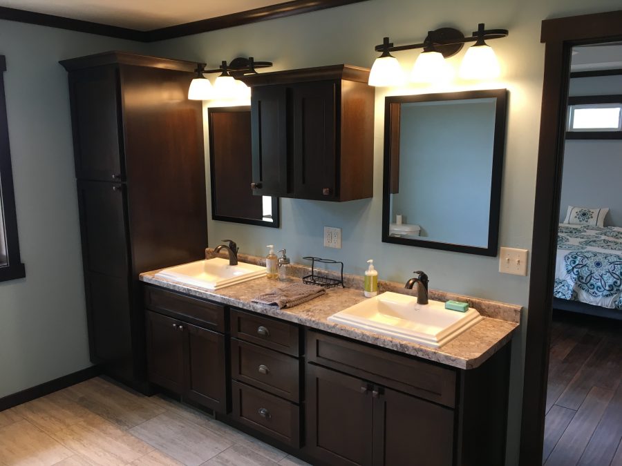 Master bathroom vanity