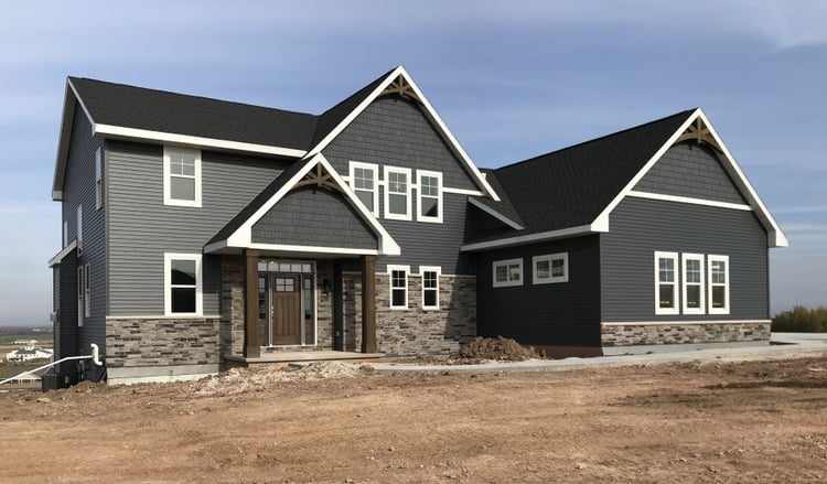 Exterior of a Custom Cottonwood Model by Cypress Homes