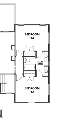 Jack-and-Jill Bathroom Layout